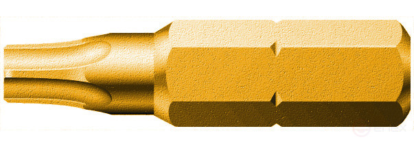 867/1 Z TORX® HF бита, c функцией фиксации крепежа, вязкая твёрдость, хвостовик 1/4" C 6.3, TX 10 x 25 мм