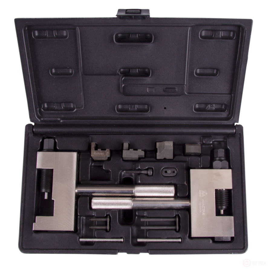 Kit for connecting and disconnecting timing chain links MB, case, 13 items MASTAK 103-22013C