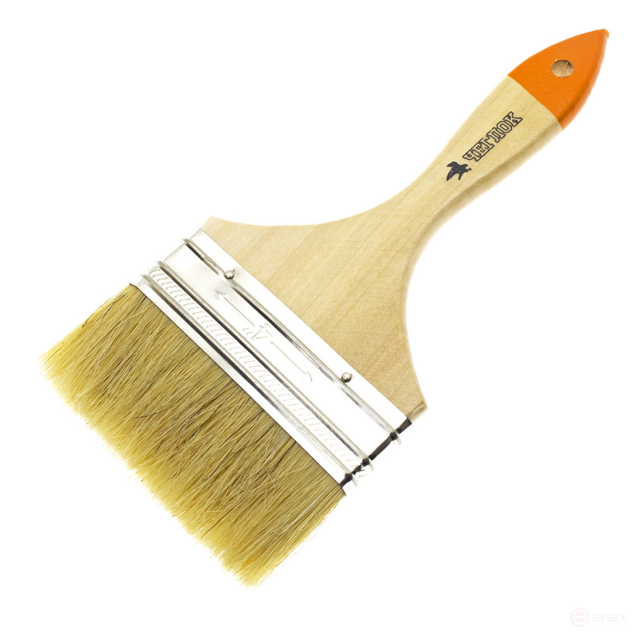 Flat brush "Amateur", 100 x 12mm, in/in 38mm, natural.stubble, Cheglok (12/240)