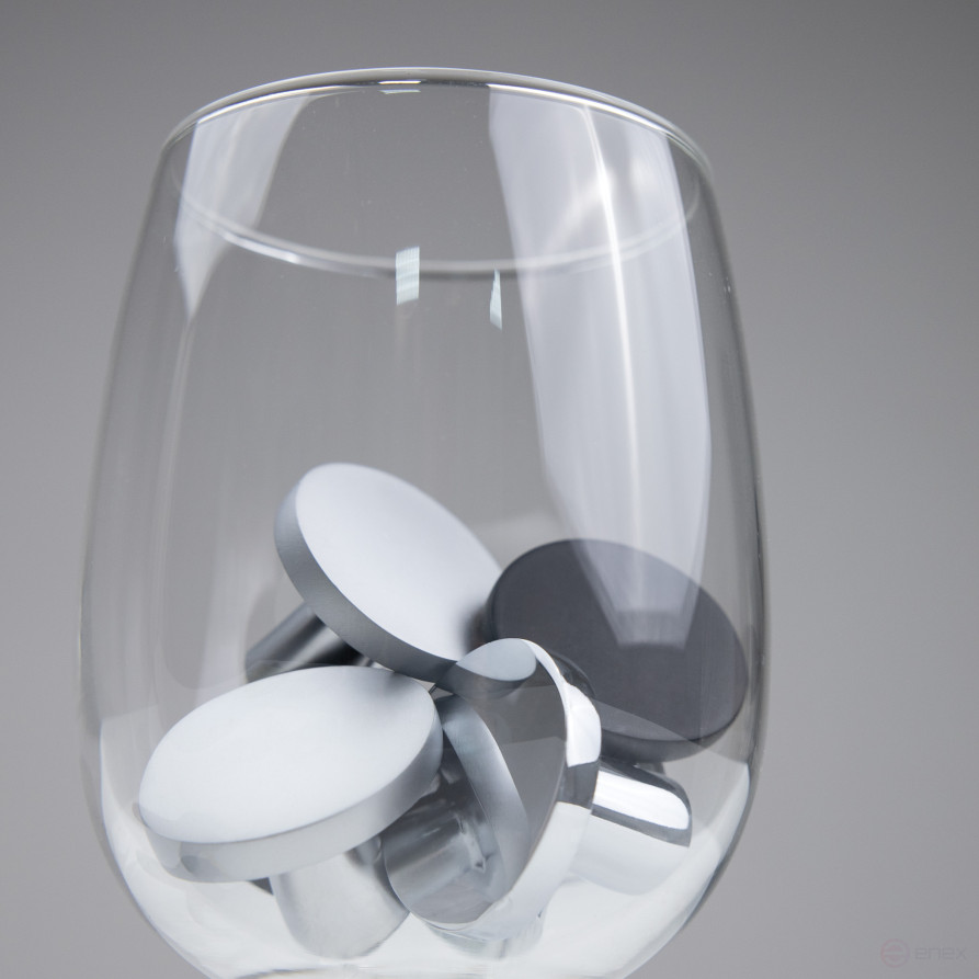 Handle meb. button met. SOLO black matte, AKS