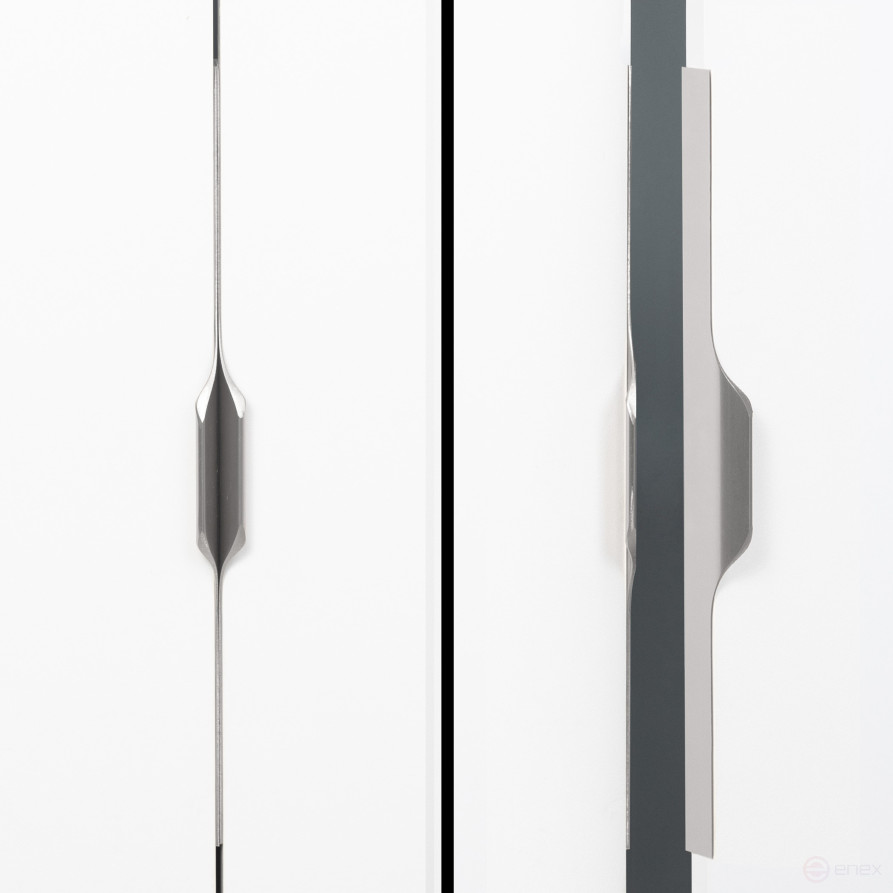 Ручка меб. накладная алюм. LINEA 320/397 алюминий, AKS