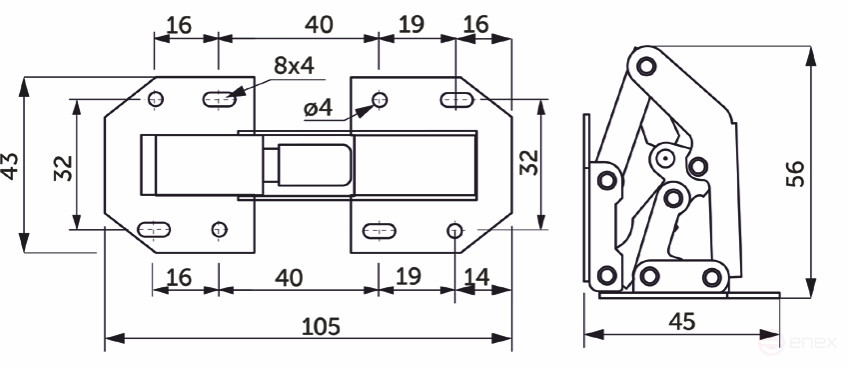 Large piston loop AKS