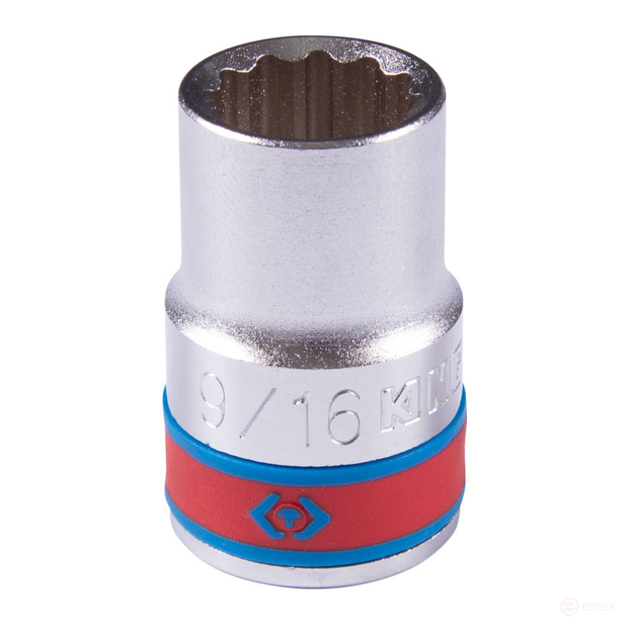 Standard twelve-sided socket 1/2", 9/16", inch KING TONY 433018S