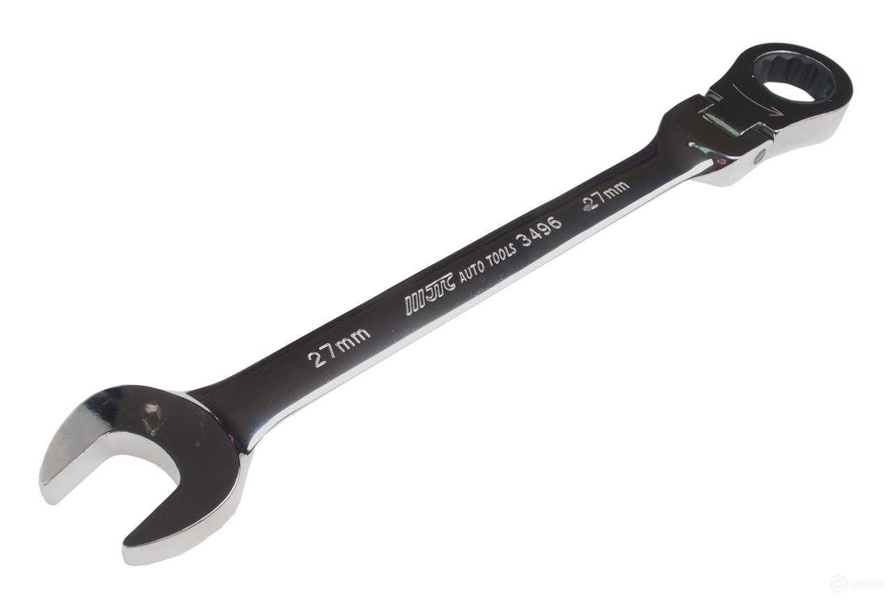 Key combination 27x27mm ratchet with movable head JTC