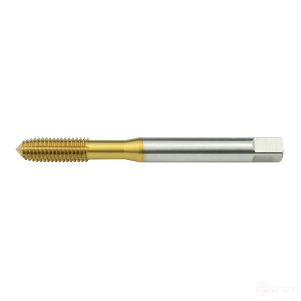 Rolling pin with grooves M4x0.7 mm DIN371 HSSE-TiN