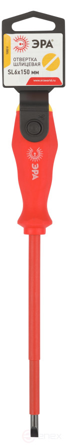 150SL6D Screwdriver ERA SL6x150 mm dielectric slot up to 1000 V two-component handle