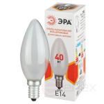Incandescent lamp ERA B-40-E14-230-FR 40W 230V candle matte color box E14