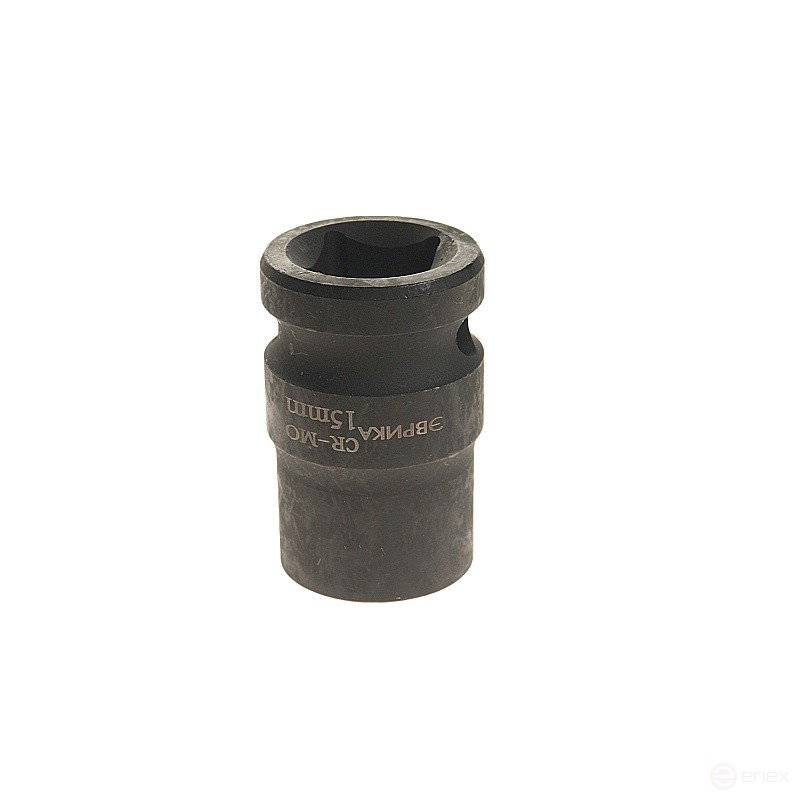 Головка торцевая 15мм 1/2" 6-гранная ударная L=40мм ЭВРИКА ER-95708 1/144