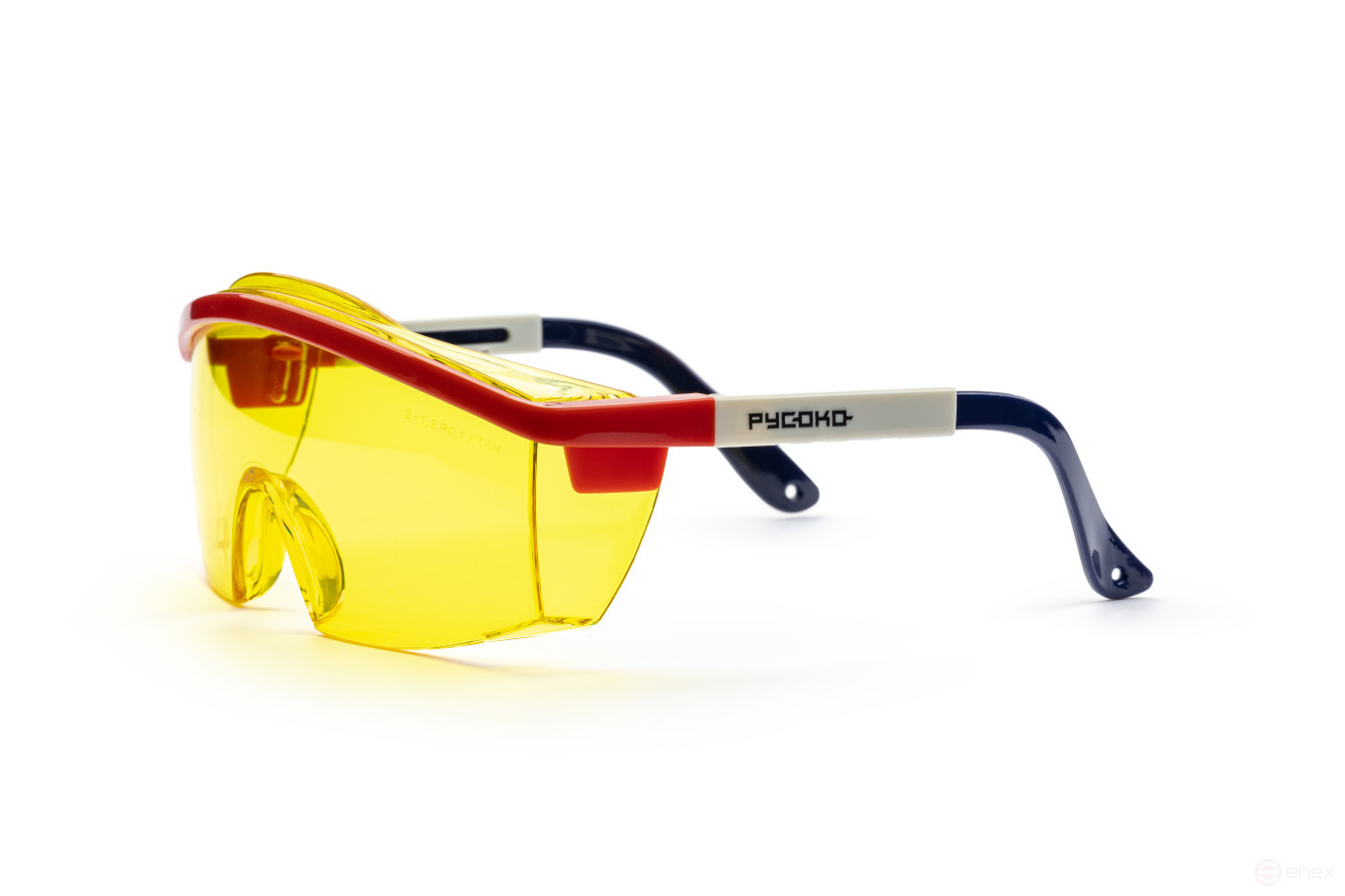 Aviator contrast protective glasses of the RUSOKO trademark