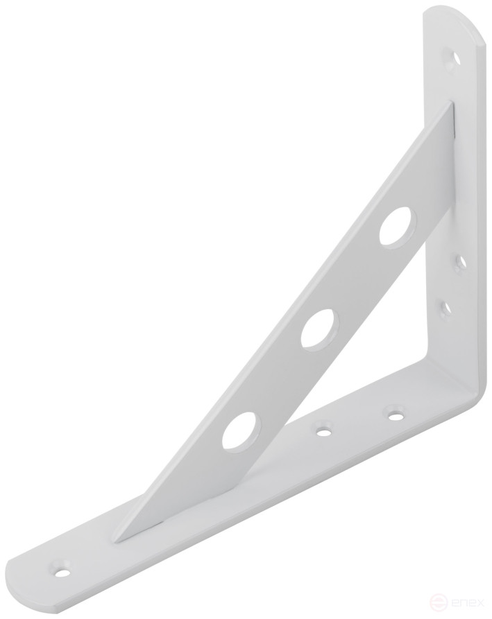 Уголок-кронштейн усиленный белый 150х125 мм