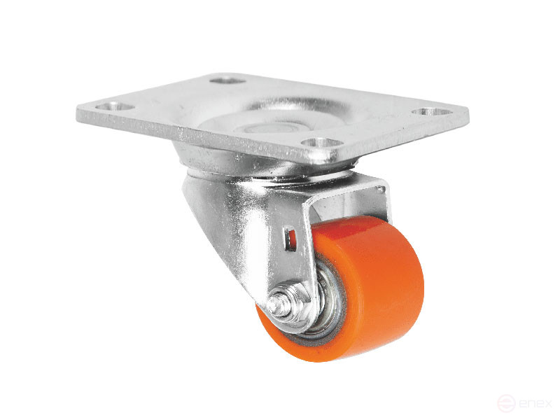 Колесная опора аппаратная поворотная с панелью усиленная