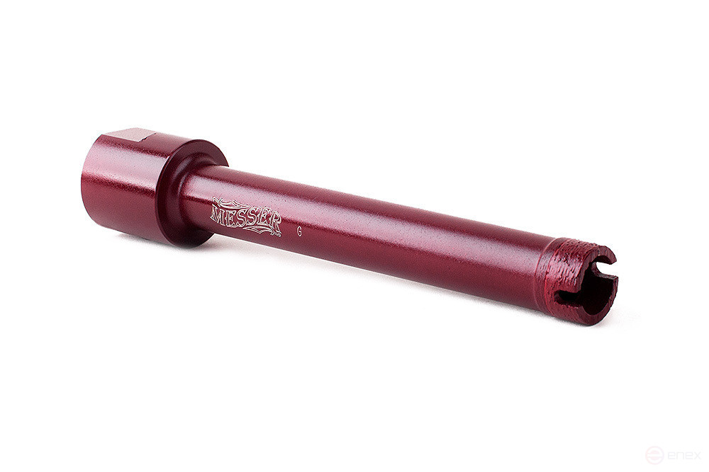 Сегментная алмазная коронка MESSER REDLINE по граниту диаметр 67 мм длина 100 мм