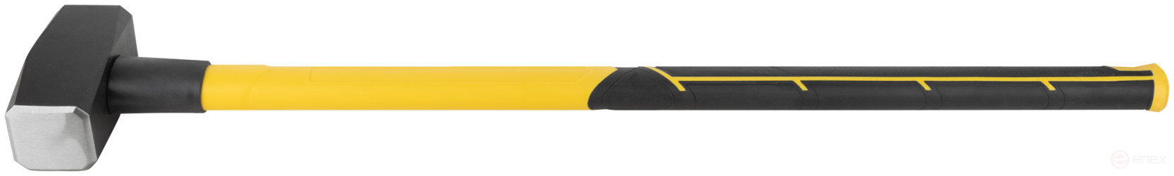 Forged sledgehammer, reinforced fiberglass handle 900 mm, 4 kg