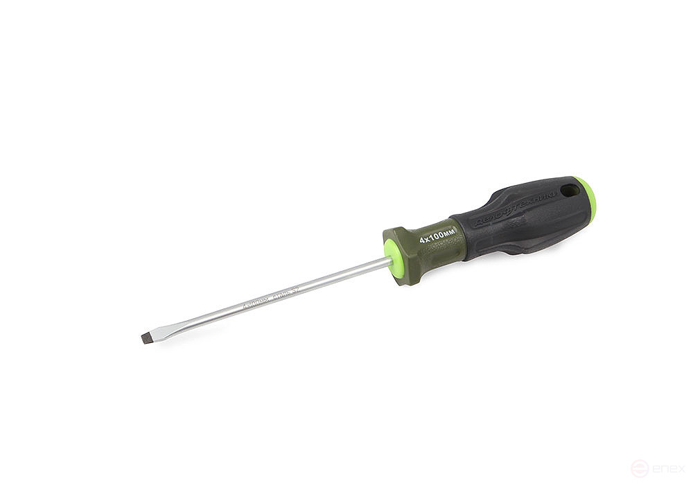 Screwdriver with three-component handle, 4×100 mm slot