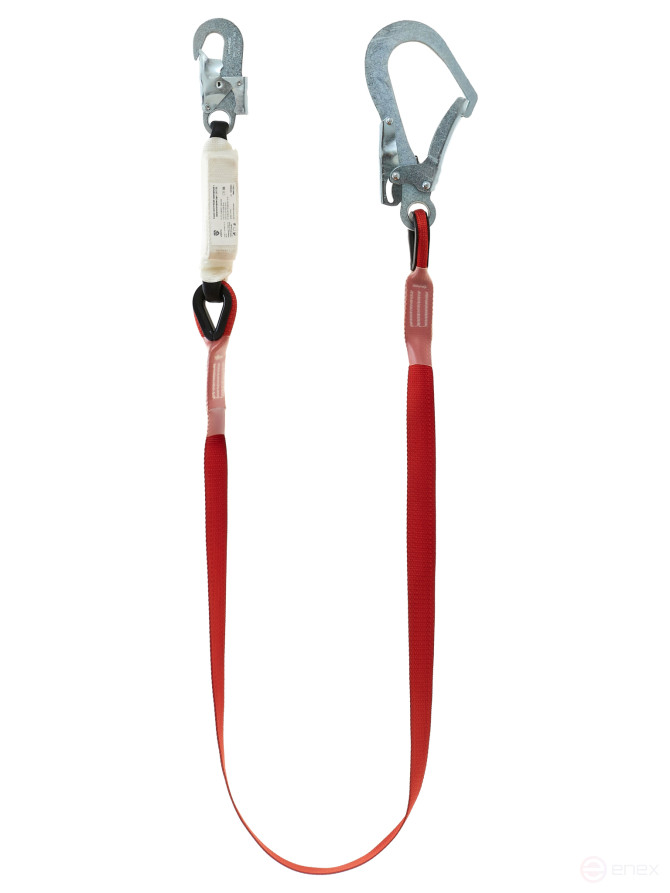 Одинарный ленточный строп с амортизатором Веста модель А длина 2 метра