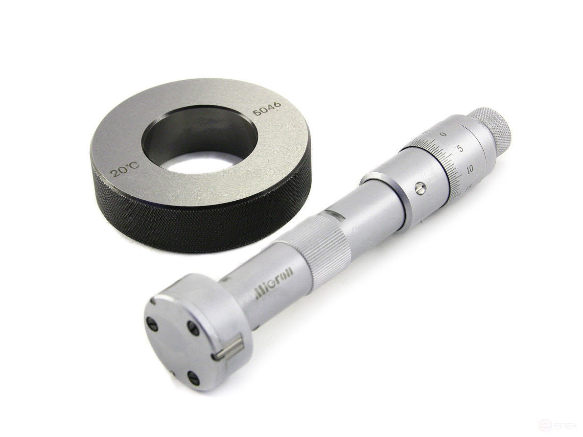 Нутромер микрометрический трехточечный НМТ 30-40 0,005 с установочным кольцом Micron