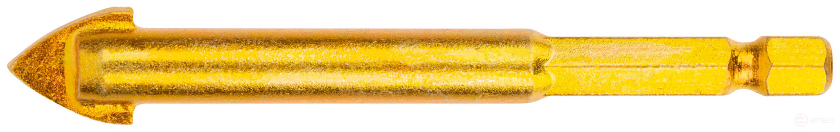 Сверло универсальное по кафелю, стеклу, керамограниту, бетону, кирпичу, шестигранный U-хвостовик под биту, 12х85 мм