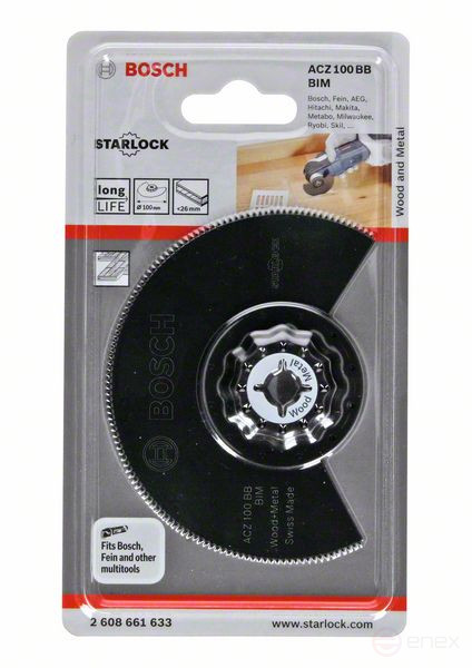 Segment saw blade BIM ACZ 100 BB Wood and Metal 100 mm