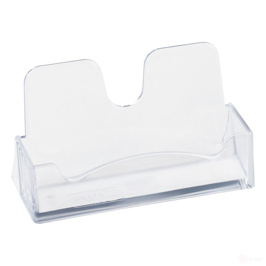 Business card holder desktop STAMP, 40*100mm, transparent
