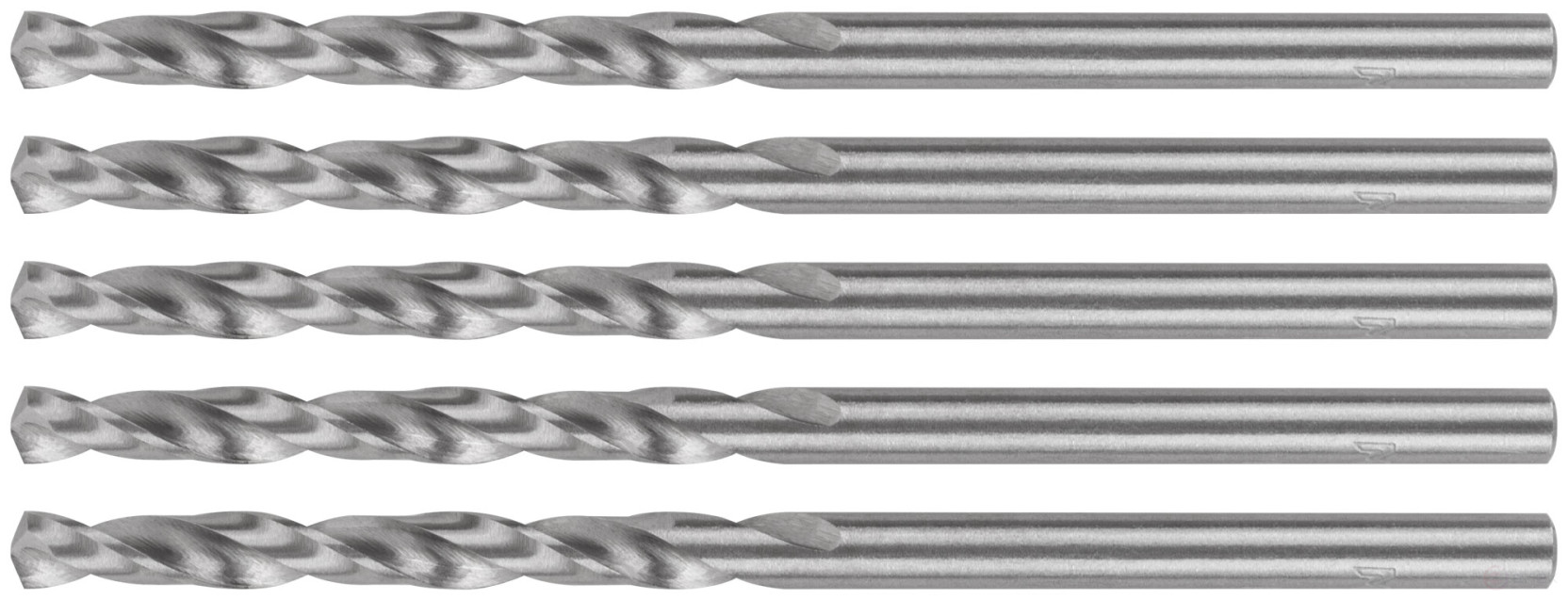 HSS ground metal drills, 135° sharpening angle, 3.3 x 65 mm (5 pcs.)