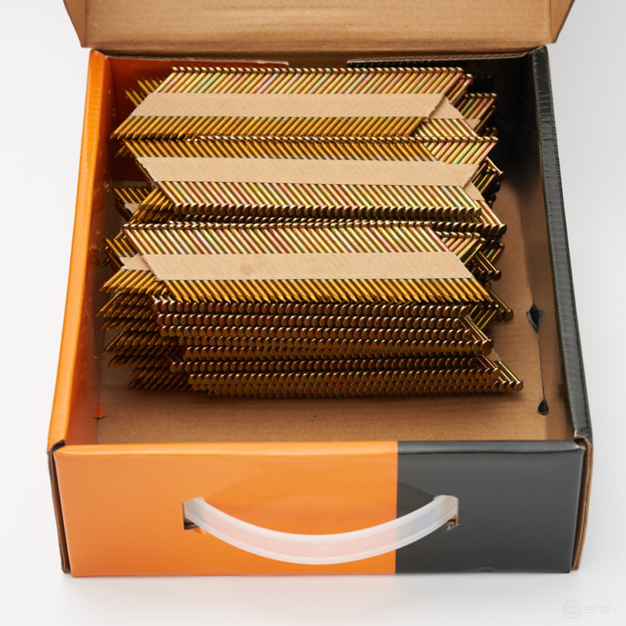 Реечные гвозди по дереву тип D34 (3х75, RIEG гальв. кольц. накат., 2000 шт/уп) FEDAST