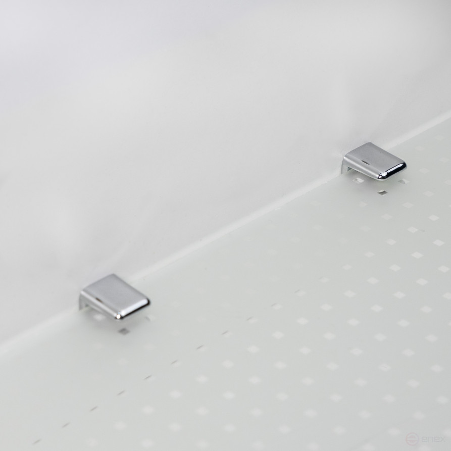 Shelf holder for met glass. AK104 (6-8mm) chrome AKS