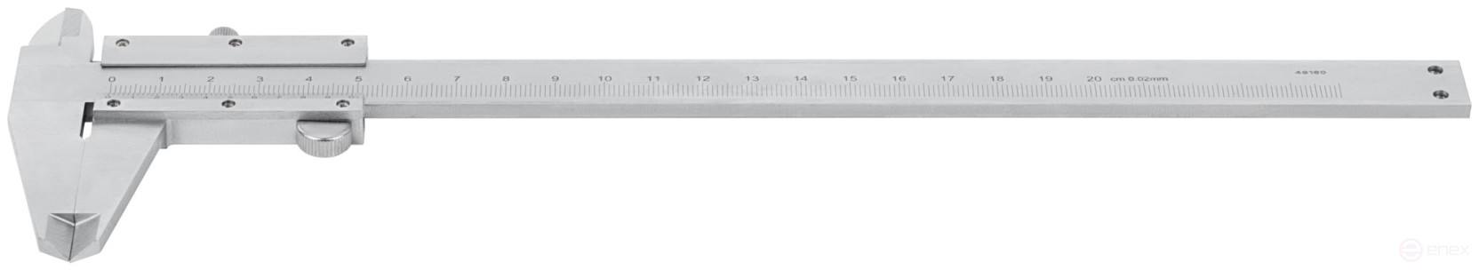 Штангенциркуль металлический нержавеющий 200 мм/ 0,02 мм (пластиковый кейс)