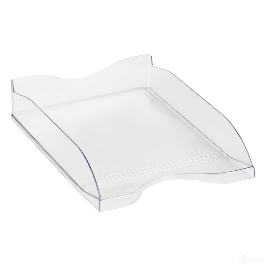 Лоток для бумаг горизонтальный СТАММ "Тропик", прозрачный