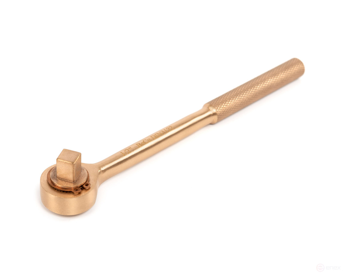 1/2" ratchet wrench with switch intrinsically safe alloy BeCu 120-1004, HORTZ
