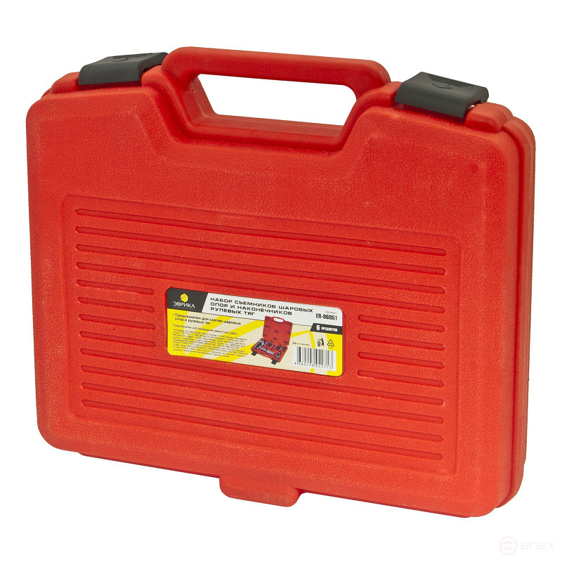 Set of pullers ER-86851 ball bearings and tips of steering rods 6pr., in a case EUREKA /1/4