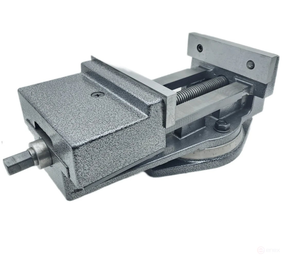 Machine tool vise with open screw rotary L jaws 160 mm, QB160 series