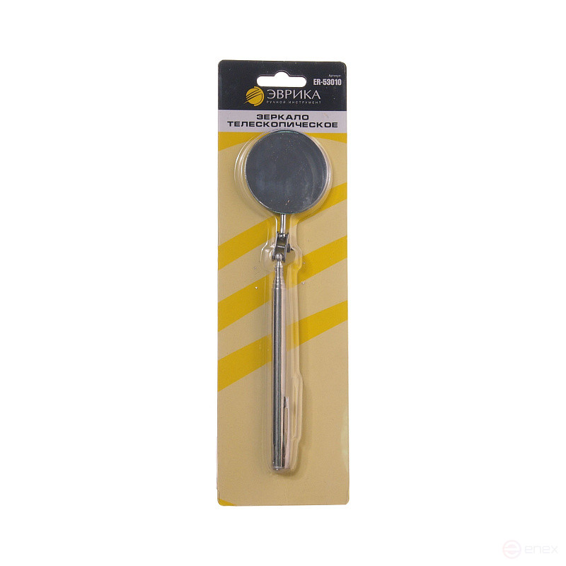 Зеркало ER-53010 телескопическое, круглое, 50 мм, длина 55см ЭВРИКА 1/25/100