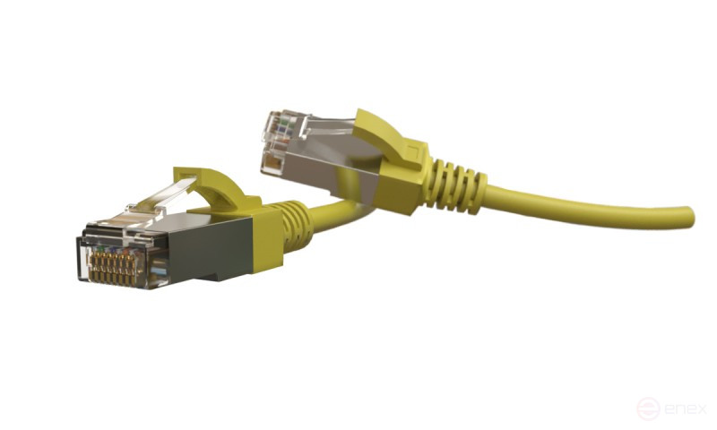 PC-LPT-SFTP-RJ45-RJ45-C6-3M-LSZH-YL Patch Cord S/FTP, Shielded, Category 6 (100% Fluke Component Tested), 28AWG, LSZH, 3m, Yellow