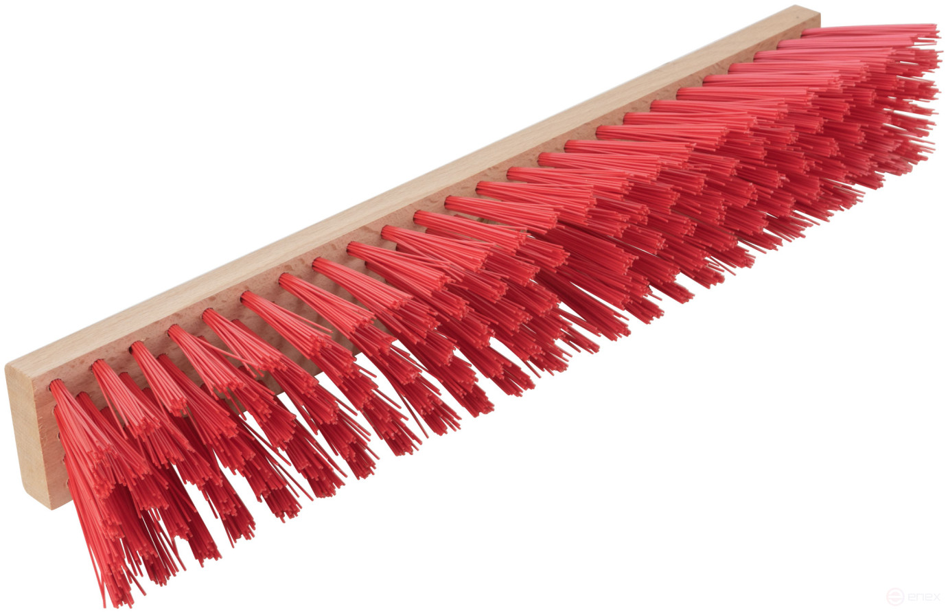 Profi wooden outdoor brush, stiff bristles, threaded hole at an angle, 5-row, 500x65 mm