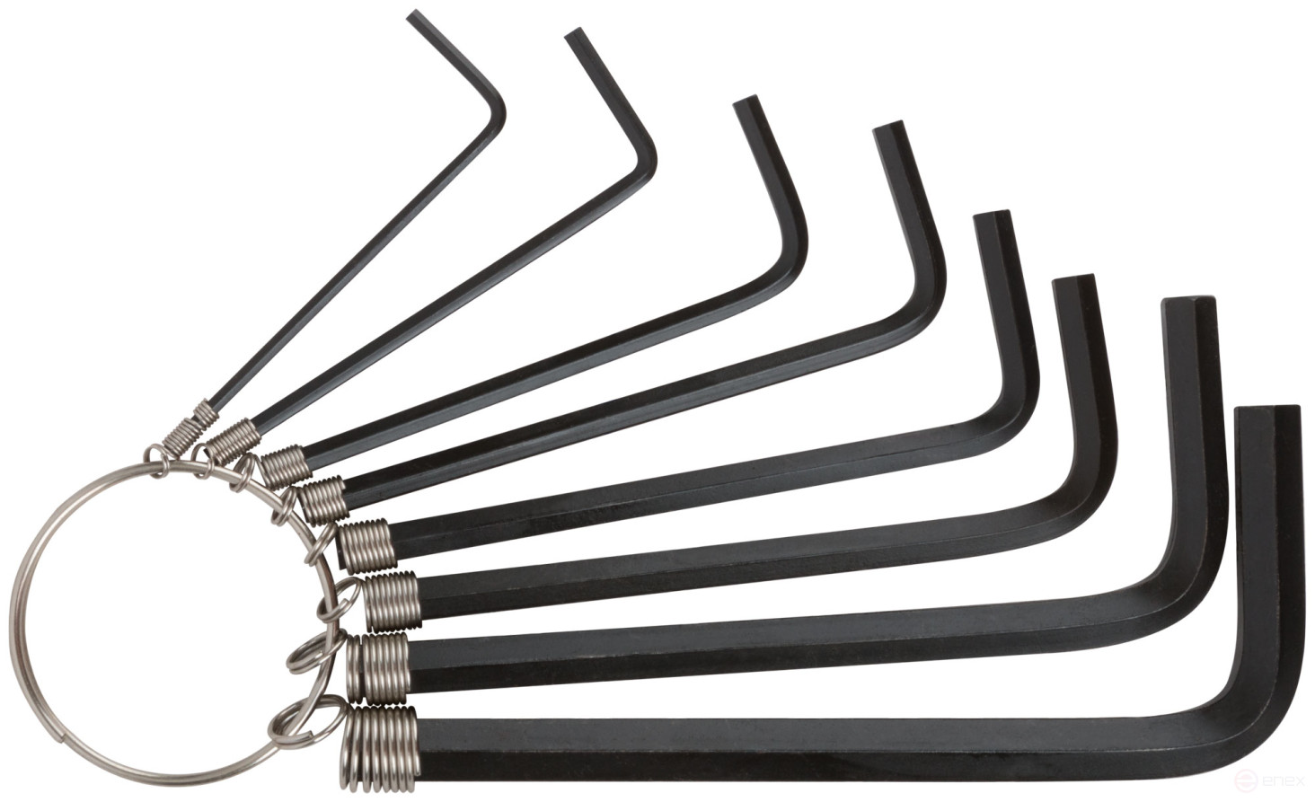 Ключи шестигранные на кольце, 8 шт. (1,5-6 мм)