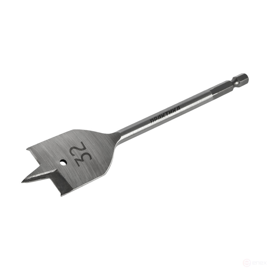 Сверло по дереву перовое ПРАКТИКА 32 х 152 мм (1шт.) блистер (032-836)