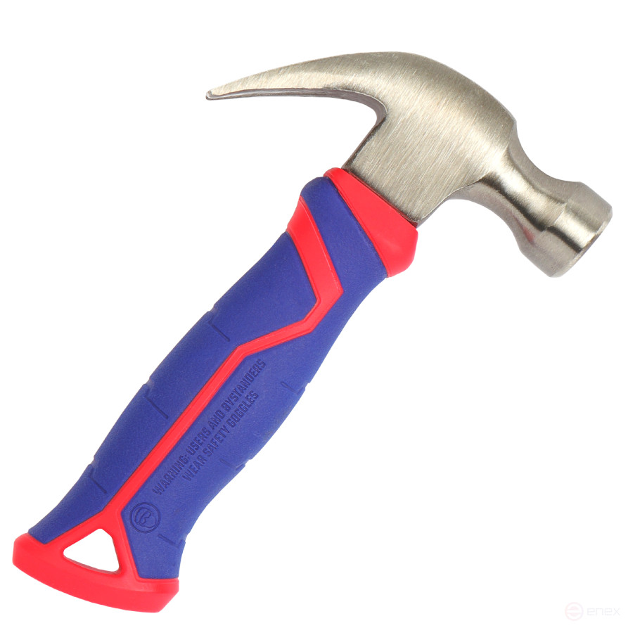 Carpentry Hammer with fiberglass Handle 225g Short WP241008 WORKPRO