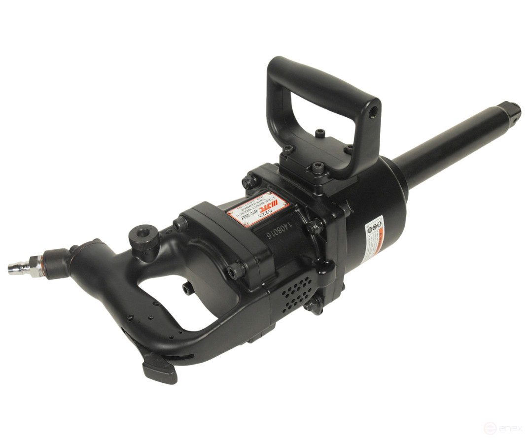 Pneumatic wrench 1" 3390Nm 4800rpm 90PSI spindle 8" Impact lightweight L=570mm JTC