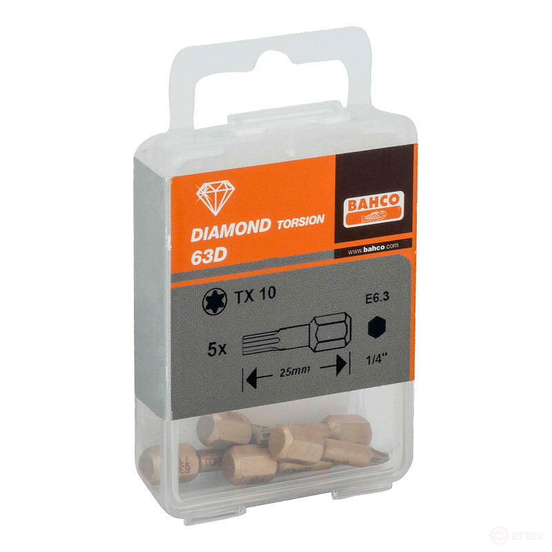 Биты под винты TORX, 25 мм 63D/T25