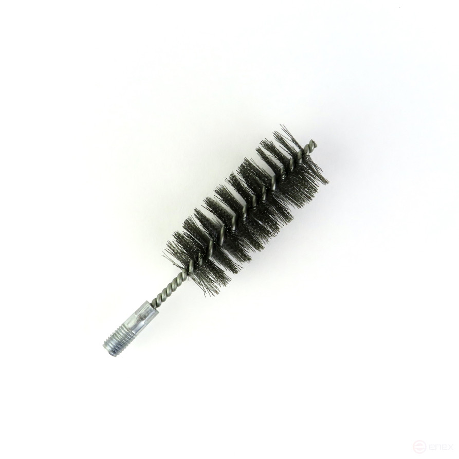 Steel brush D43, pile 0.30, fit M12 thread (14-543) cord brush for cleaning and cleaning holes, channels, heat exchanger, tubes, equipment in furnace, chimney, boiler systems