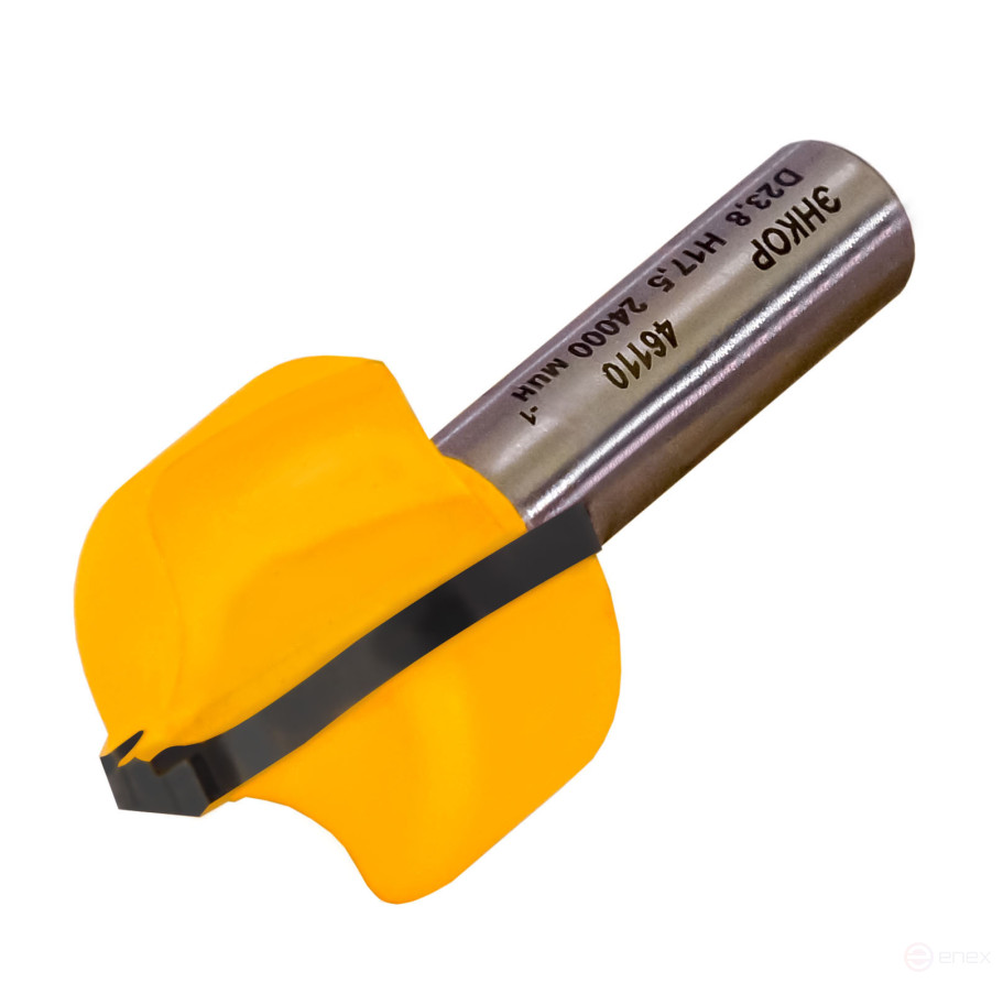 Фреза пазовая фасонная Ф23,8Х17,5 мм R4,8 мм, хвостовик 8 мм