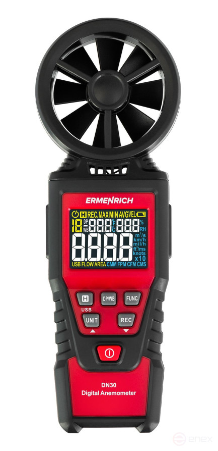 Ermenrich Seek DN30 Digital Anemometer