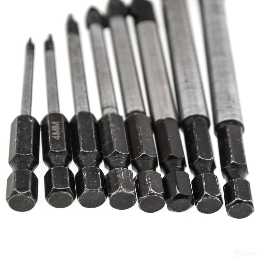 Сверло по кафелю и стеклу 5 мм, HEX, Чеглок (600/1200)