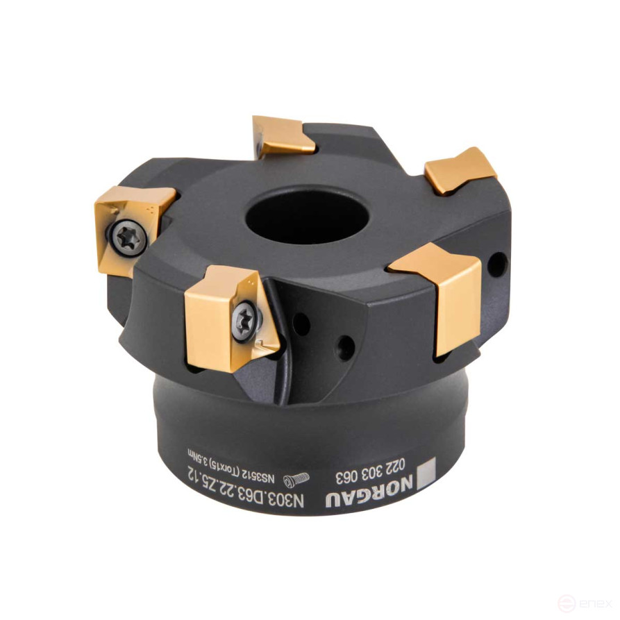 Фреза торцевая со сменными пластинами NORGAU Industrial N303.D63.22.Z5.12