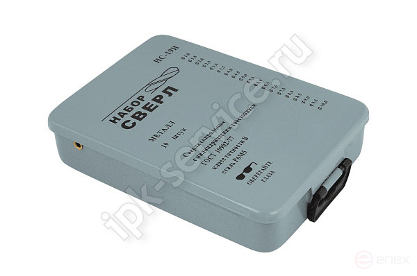 Набор сверл по металлу НС19И от 1 до 10 шаг 0,5, 19шт. Р6М5