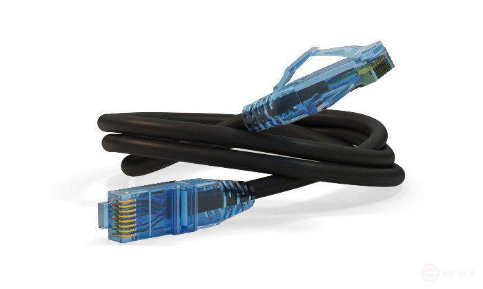 PC-LPM-UTP-RJ45-RJ45-C6-15M-LSZH-BK Patch Cord U/UTP, Cat.6 (100% Fluke Component Tested), LSZH, 15 m, Black