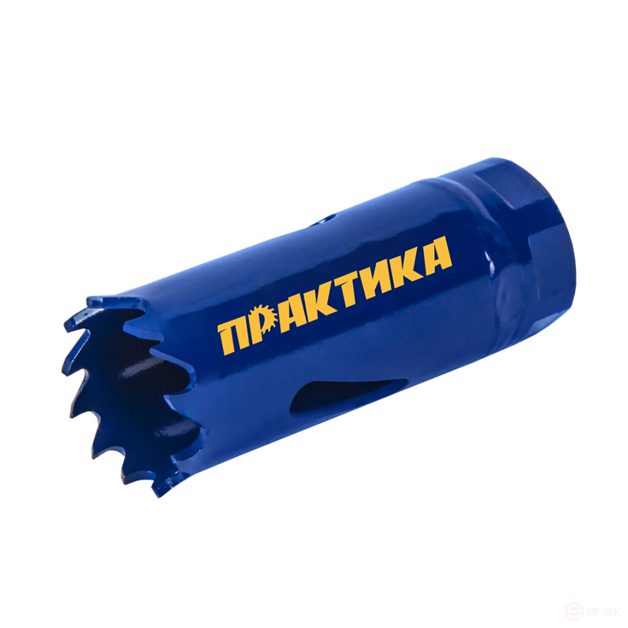 Коронка биметаллическая ПРАКТИКА 20 мм (1шт), клипса (773-200)