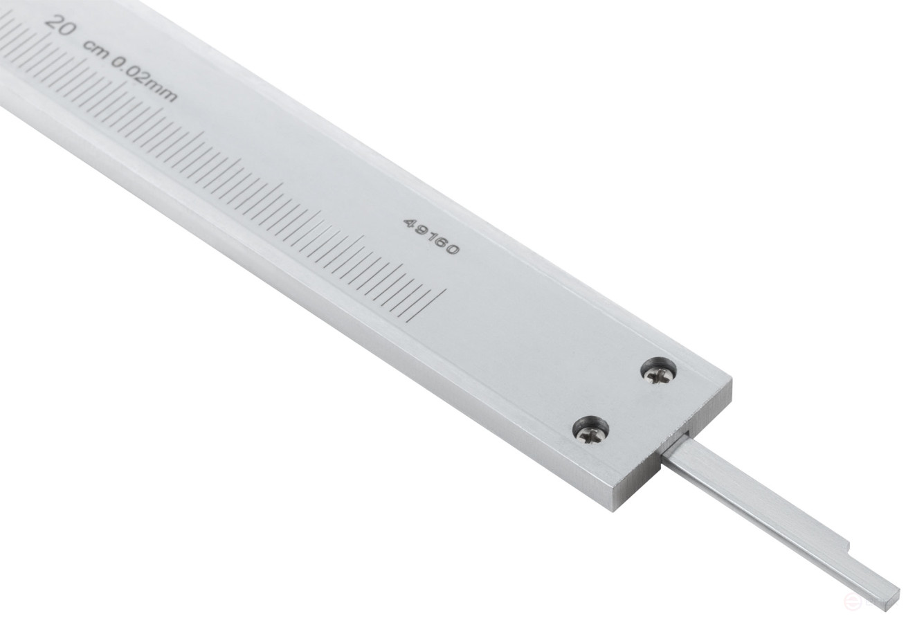 Штангенциркуль металлический нержавеющий 200 мм/ 0,02 мм (пластиковый кейс)