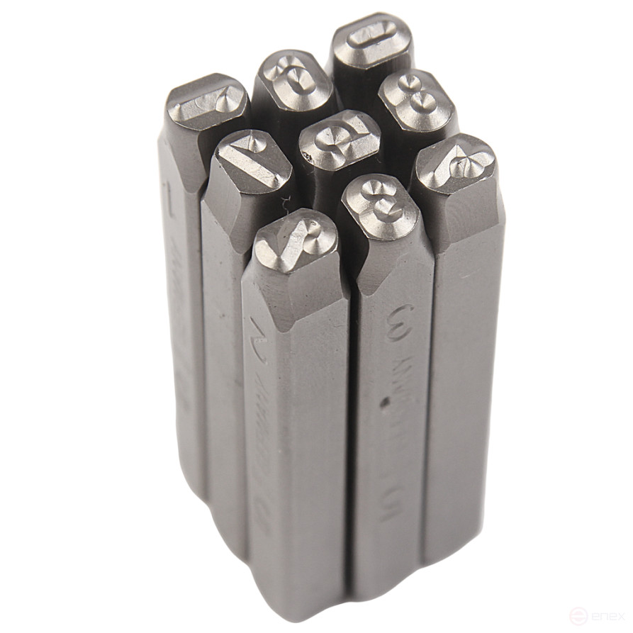 Digital stamps of 5mm (HRC 60+-2 degrees DIN 1451) JTC