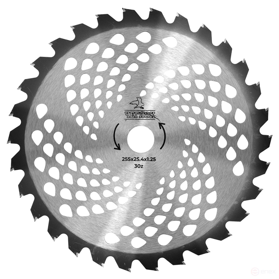 Диск для триммера 255 х 25.4 х 30 Standart, п/к 25.4х22мм, Чеглок (50)